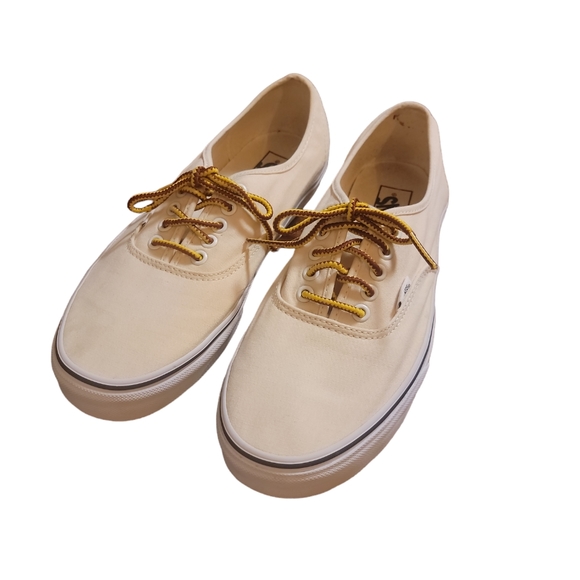 Vans- cream color, unisex women's 11 men's 9.5 - Picture 8 of 8